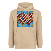 Mushroom western star with sunflower seamless pattern Heavyweight Hoodie - BundleAndBundleShop