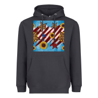 Smoke western star with sunflower seamless pattern Heavyweight Hoodie - BundleAndBundleShop