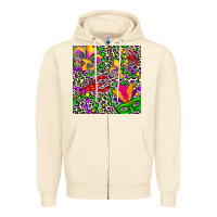 Sandshell mardi gras crawfish leopard  seamless pattern Zipper Hoodie - FaDigitalArtStudio