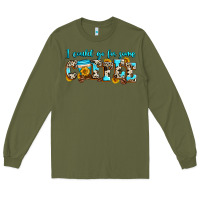 Army Green i could go for some coffee Long Sleeve Tee - Zillion Design Studio