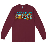 Burgundy i could go for some coffee Long Sleeve Tee - Zillion Design Studio