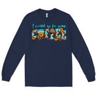 Navy i could go for some coffee Long Sleeve Tee - Zillion Design Studio