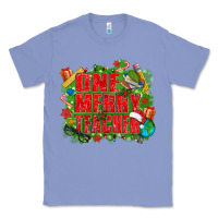 Colony Blue one merry teacher Classic Tee - texasbilliewilder