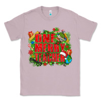 Lilac one merry teacher Classic Tee - texasbilliewilder