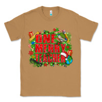 Toasted Coconut one merry teacher Classic Tee - texasbilliewilder