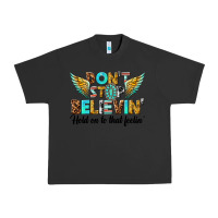 Pigment Black dont stop believing Urban Heavy Tee - texasbilliewilder