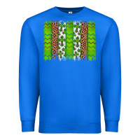 True Royal Western St. Patrick's Shamrock Cross Leopard Brushstroke Premium Sweatshirt - Artiststas