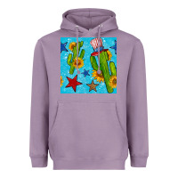 Lavender 4th of july cacti seamless pattern Heavyweight Hoodie - BundleAndBundleShop