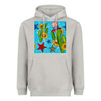 Moon Dust 4th of july cacti seamless pattern Heavyweight Hoodie - BundleAndBundleShop