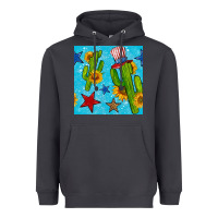 Smoke 4th of july cacti seamless pattern Heavyweight Hoodie - BundleAndBundleShop