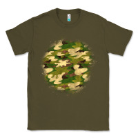 Army Green camouflage patch 2 Classic Tee - BundleAndBundleShop