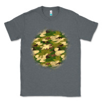 Charcoal Heather camouflage patch 2 Classic Tee - BundleAndBundleShop