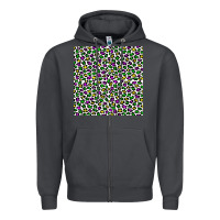 Smoke mardi gras leopard  seamless pattern Zipper Hoodie - FaDigitalArtStudio