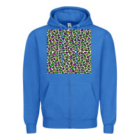 True Royal mardi gras leopard  seamless pattern Zipper Hoodie - FaDigitalArtStudio