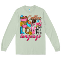 Matcha coffee is my love language Long Sleeve Tee - Zillion Design Studio