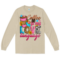 Mushroom coffee is my love language Long Sleeve Tee - Zillion Design Studio