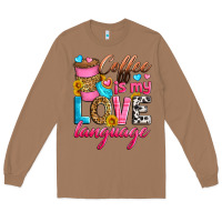 Toasted Coconut coffee is my love language Long Sleeve Tee - Zillion Design Studio