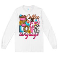 White coffee is my love language Long Sleeve Tee - Zillion Design Studio