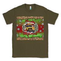 Army Green Christmas school bus Classic Tee - texasbilliewilder