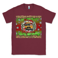 Burgundy Christmas school bus Classic Tee - texasbilliewilder