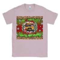 Lilac Christmas school bus Classic Tee - texasbilliewilder