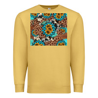 Antique Gold gemstone sunflower Premium Sweatshirt - AdoDesignShop