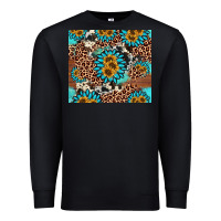 Black gemstone sunflower Premium Sweatshirt - AdoDesignShop