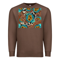 Chestnut gemstone sunflower Premium Sweatshirt - AdoDesignShop