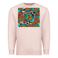 Pale Pink gemstone sunflower Premium Sweatshirt - AdoDesignShop