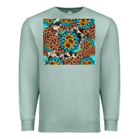 Seafoam gemstone sunflower Premium Sweatshirt - AdoDesignShop
