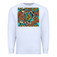 White gemstone sunflower Premium Sweatshirt - AdoDesignShop