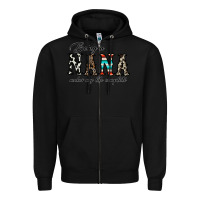 Black being nana makes my life complate Zipper Hoodie - CowhideDigitalArt