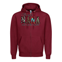 Burgundy being nana makes my life complate Zipper Hoodie - CowhideDigitalArt
