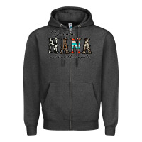 Charcoal Heather being nana makes my life complate Zipper Hoodie - CowhideDigitalArt