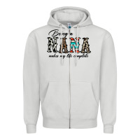 Dove Grey being nana makes my life complate Zipper Hoodie - CowhideDigitalArt