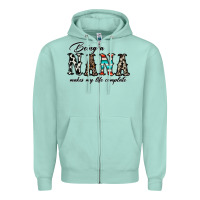 Seafoam being nana makes my life complate Zipper Hoodie - CowhideDigitalArt