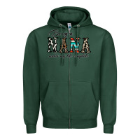 Sports Green being nana makes my life complate Zipper Hoodie - CowhideDigitalArt