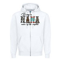 White being nana makes my life complate Zipper Hoodie - CowhideDigitalArt