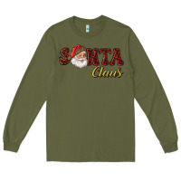 Army Green santa claus Long Sleeve Tee - RanaPortraitStore
