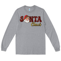 Heather Grey santa claus Long Sleeve Tee - RanaPortraitStore