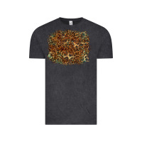 Vintage Black leopard tooled leather turquoise Vintage Tee - RanaPortraitStore