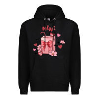 Black mini coffee cups Premium Hoodie - MaliasSmallBusiness