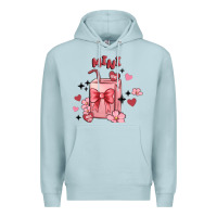 Blue Mist mini coffee cups Premium Hoodie - MaliasSmallBusiness