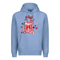 Colony Blue mini coffee cups Premium Hoodie - MaliasSmallBusiness