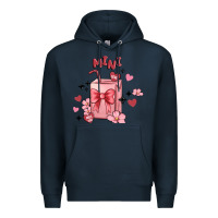 Navy mini coffee cups Premium Hoodie - MaliasSmallBusiness