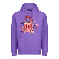 Purple mini coffee cups Premium Hoodie - MaliasSmallBusiness