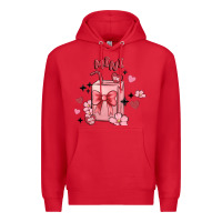 Red mini coffee cups Premium Hoodie - MaliasSmallBusiness