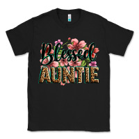 Black flowers blessed auntie Classic Tee - Zillion Design Studio