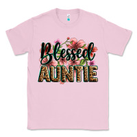 Bubblegum Pink flowers blessed auntie Classic Tee - Zillion Design Studio