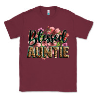 Burgundy flowers blessed auntie Classic Tee - Zillion Design Studio